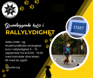 Annonse - kurs i rally 9. og 10. september 2023.